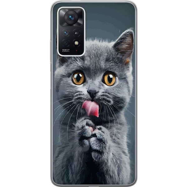 Xiaomi Redmi Note 11 Pro Gjennomsiktig deksel Katt