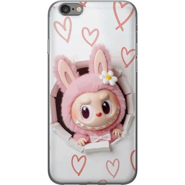 Apple iPhone 6 Läpinäkyvä kuori Labubu Sydän Taustakuva Pop Mart Rakkausteema Hahmodesign Suosittu Motiivi Keräilytaideteossarja