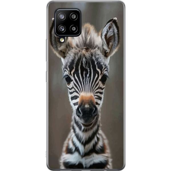 Samsung Galaxy A42 5G Genomskinligt Skal Giraff Djurmotiv Afrika Natur Grafiskt Motiv Savann Vilda Djur Populär Väggkonst Exotiskt Tema
