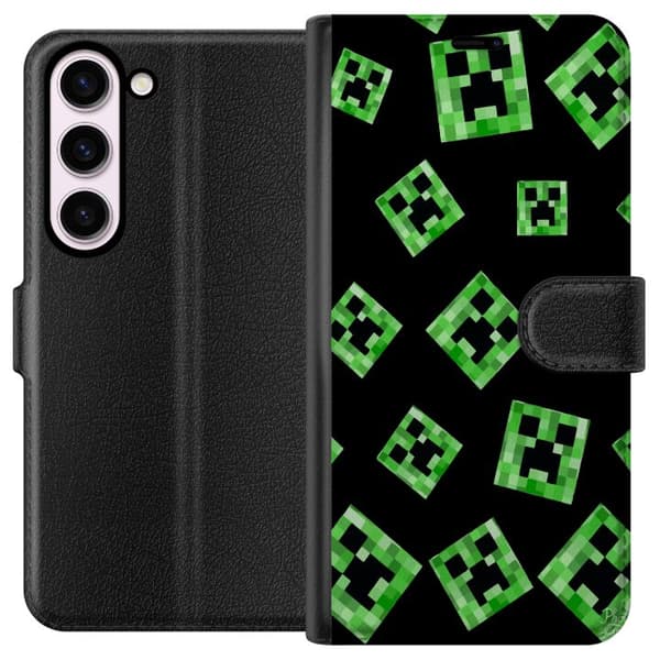 Kompatibelt Plånboksfodral till Samsung Galaxy S23 Minecraft