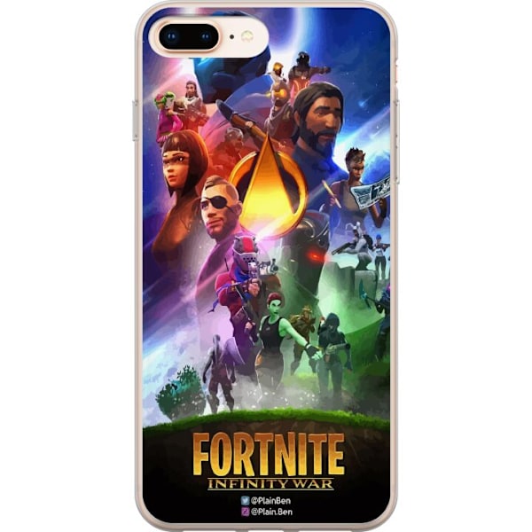 Apple iPhone 8 Plus Genomskinligt Skal Fortnite