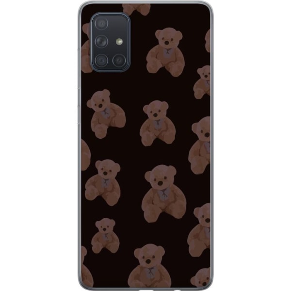 Samsung Galaxy A71 Läpinäkyvä kuori Karhu useita karhuja