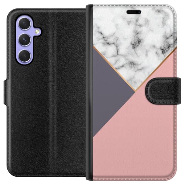 Kompatibelt Plånboksfodral till Samsung Galaxy A54 Marble Cut