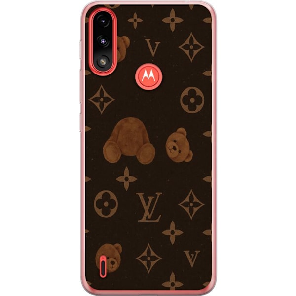 Motorola Moto E7 Power Läpinäkyvä kuori Plush Luxe