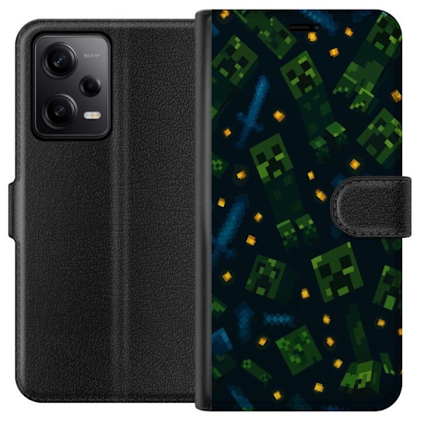 Xiaomi Redmi Note 12 Pro Tegnebogsetui Minecraft Dungeons Mob