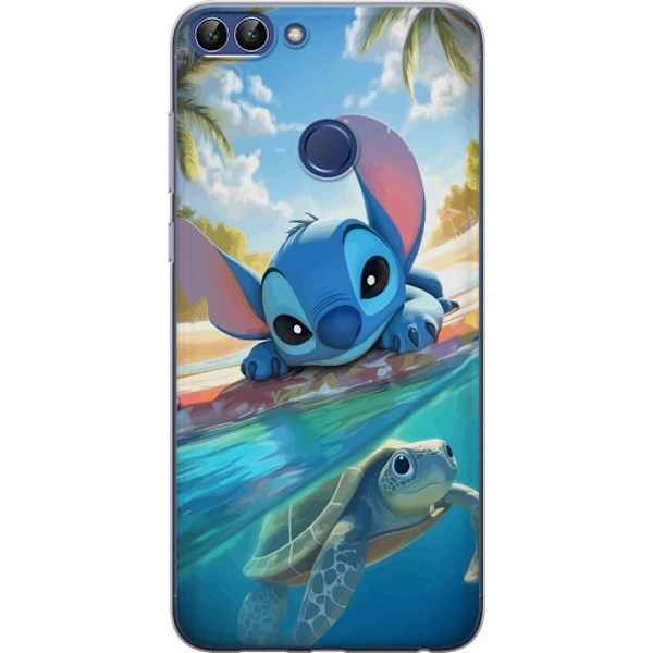 Huawei P smart Gennemsigtig cover Stitch med skildpadde - sød