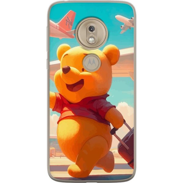 Motorola Moto G7 Play Gennemsigtig cover Nalle Puh Rejser