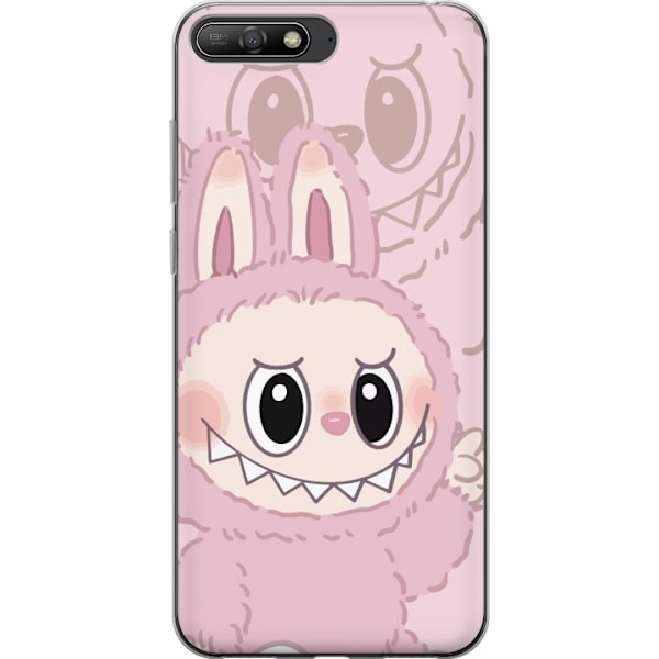 Huawei Y6 (2018) Genomskinligt Skal Labubu Floral Freak – Bl