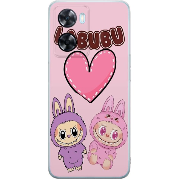 OnePlus Nord N20 SE Läpinäkyvä kuori Labubu Pink Monster