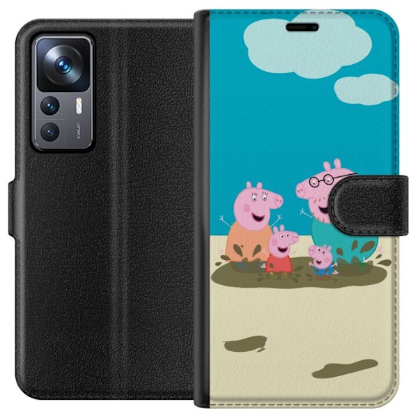 Xiaomi 12T Tegnebogsetui Greta Gris Familie Georg Mudderpøl B