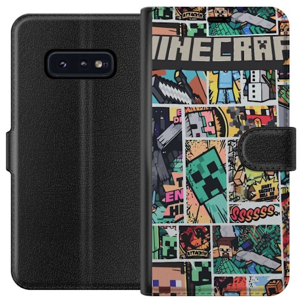 Samsung Galaxy S10e Tegnebogsetui Minecraft Kunst