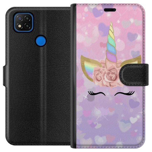Xiaomi Redmi 9C Tegnebogsetui Unicorn