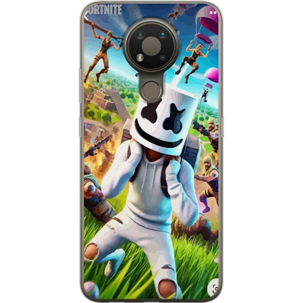 Nokia 3.4 Läpinäkyvä kuori Fortnite