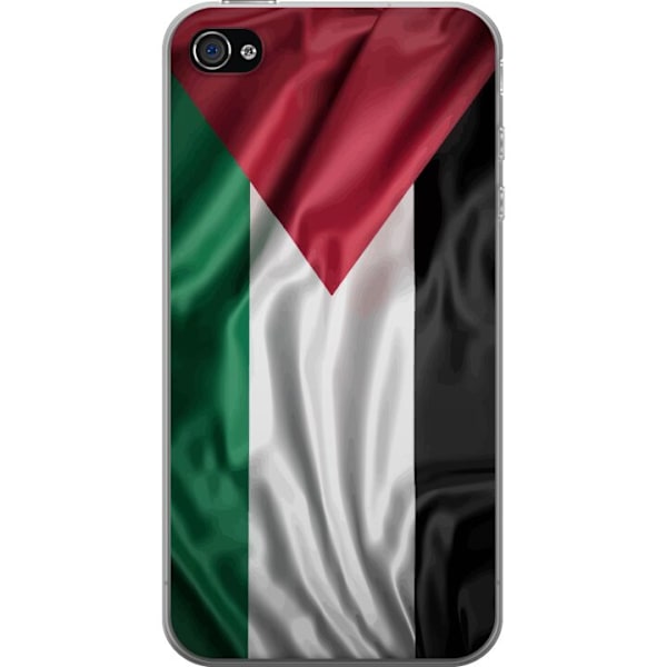 Apple iPhone 4 Gjennomsiktig deksel Palestinaflagget – ikoni