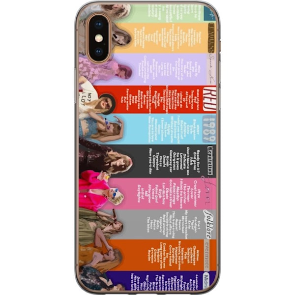 Apple iPhone XS Max Genomskinligt Skal Taylor Swift - Mix