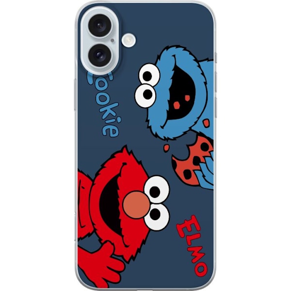 Apple iPhone 16 Plus Gjennomsiktig deksel Cookie Elmo