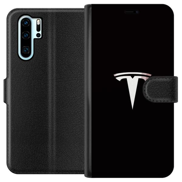 Kompatibelt Lommeboketui til Huawei P30 Pro Tesla