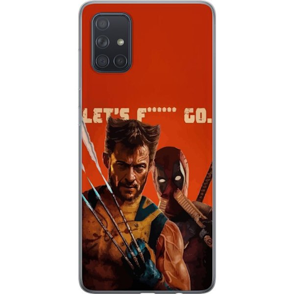 Samsung Galaxy A71 Genomskinligt Skal Deadpool & Wolverine