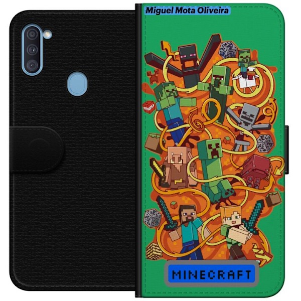 Samsung Galaxy A11 Lompakkokotelo Minecraft