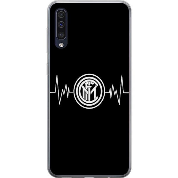 Samsung Galaxy A50 Läpinäkyvä kuori Inter Milan