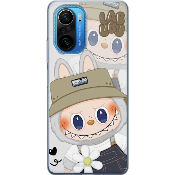Xiaomi Poco F3 Gennemsigtig cover Labubu Minimal Mood - Enkel og stilren monsterdesign