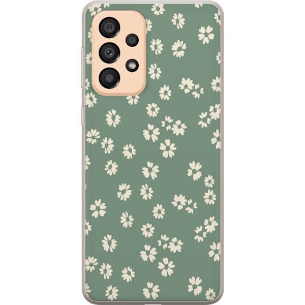 Samsung Galaxy A33 5G Genomskinligt Skal Blomsterdröm – färgglatt blommönster