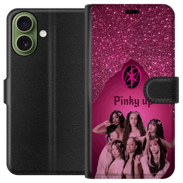Kompatibel Tegnebogsetui til Apple iPhone 17 KATSEYE Pinky Up pink