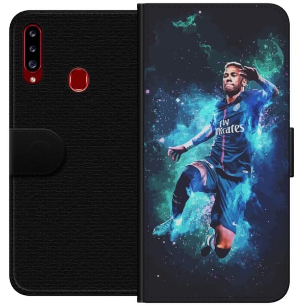 Kompatibel Tegnebogsetui til Samsung Galaxy A20s Neymar