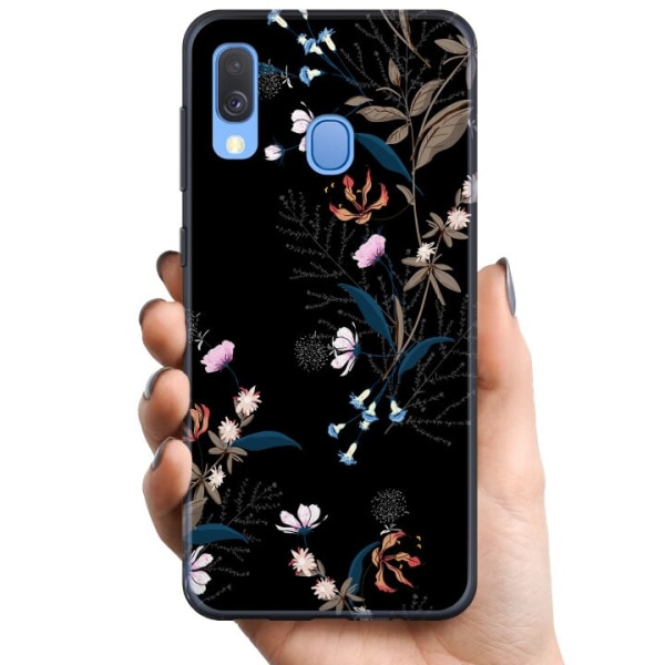 Samsung Galaxy A40 TPU Mobilcover Blomster