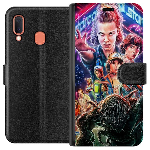 Samsung Galaxy A20e Tegnebogsetui Stranger Things