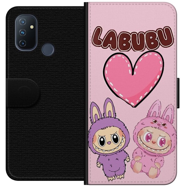 OnePlus Nord N100 Tegnebogsetui Labubu Pink Monster