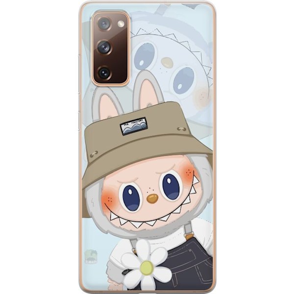 Samsung Galaxy S20 FE Genomskinligt Skal Labubu med hatt – Pop Mart-figur Mr. Butcher i retro stil med karaktär