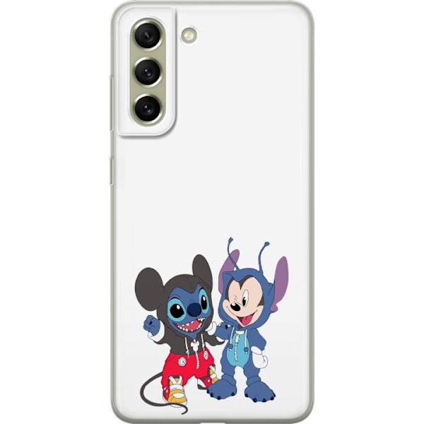 Samsung Galaxy S21 FE 5G Läpinäkyvä kuori Stitch Mikki Hiir