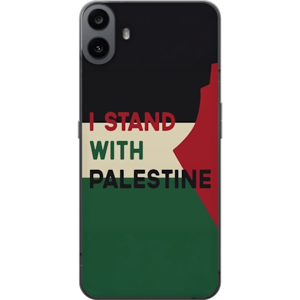 Nothing CMF Phone 1 Genomskinligt Skal Stand with Palestine – solidaritetsdesign med starkt budskap