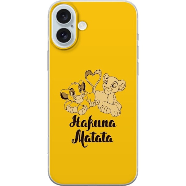 Apple iPhone 16 Plus Läpinäkyvä kuori Hakuna Matata