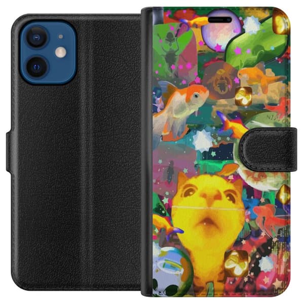 Kompatibelt Plånboksfodral till Apple iPhone 12 Roliga Djur