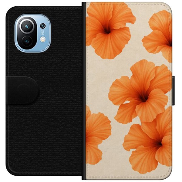 Xiaomi Mi 11 Lompakkokotelo Papaya Punch