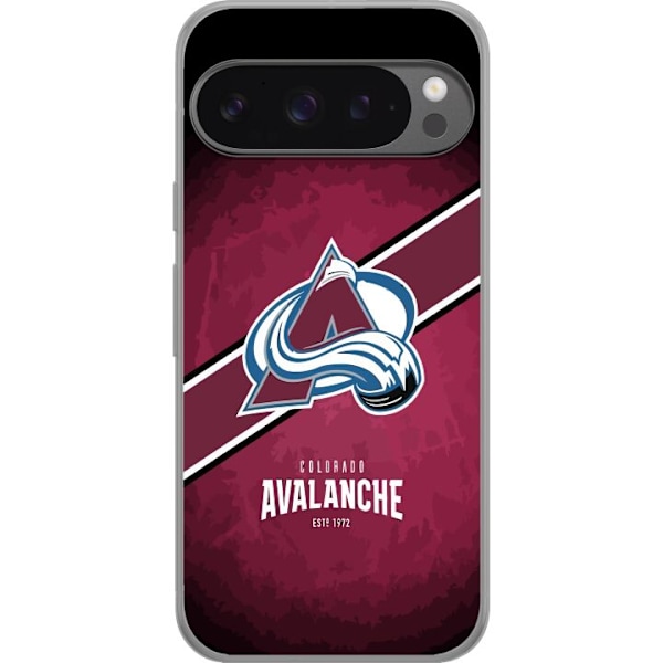 Google Pixel 9 Pro XL Gennemsigtig cover Colorado Avalanche (N