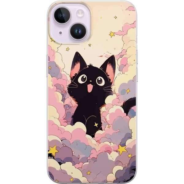 Kompatibelt Mobildeksel til Apple iPhone 14 Kawaii Katt