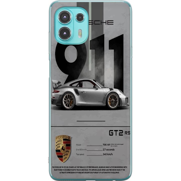 Motorola Edge 20 Lite Gennemsigtig cover Porsche 911