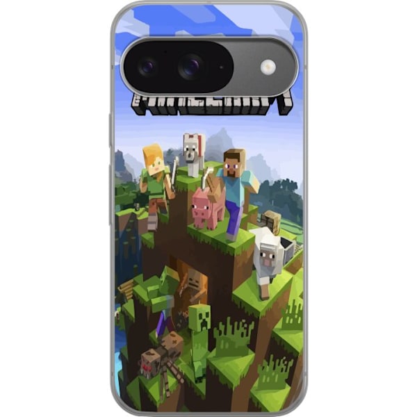 Google Pixel 9 Gennemsigtig cover Minecraft