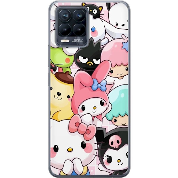 Realme 8 Gjennomsiktig deksel Kawaii Sanrio Crew