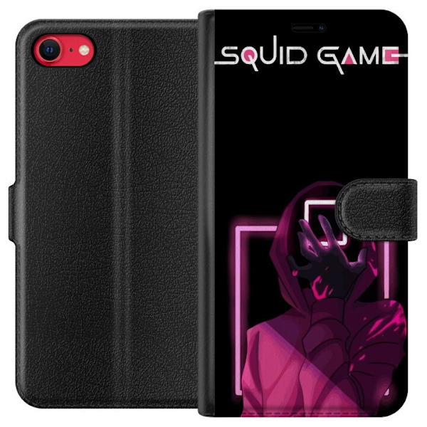 Apple iPhone 7 Lompakkokotelo Squid Game Teema Suosittu Sarja Motiivi Graafinen Ikoninen Suunnittelu Aasialainen Popkulttuuri Jännitys Draama