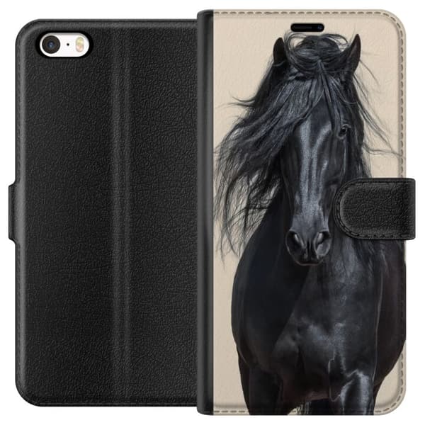 Yhteensopiva Lompakkokotelo Apple iPhone SE (2016) Hevonen