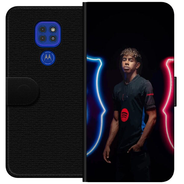 Motorola Moto G9 Play Lompakkokotelo Yamal Jalkapallo FC Barcelona Nuori Lahjakkuus Pelaaja Jalkapallotähti Espanja La Liga Suosittu Motiivi