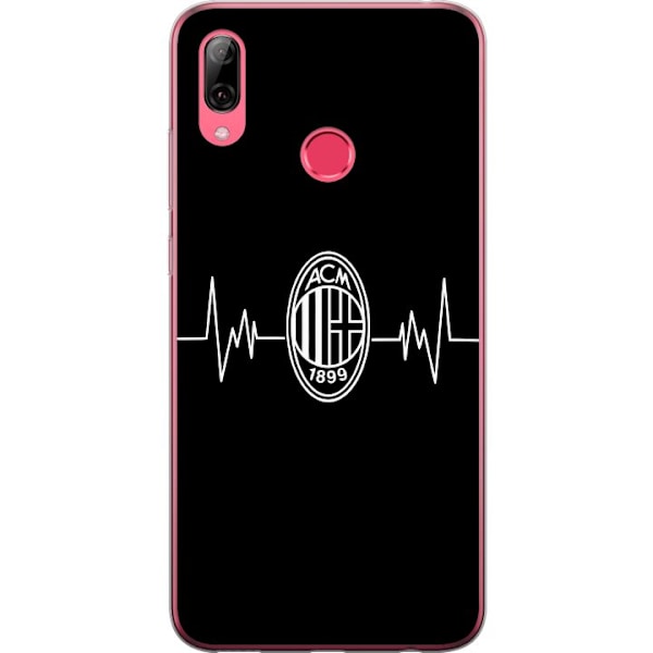 Huawei Y7 (2019) Läpinäkyvä kuori AC Milan