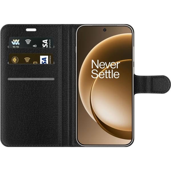 Kompatibel Tegnebogsetui til OnePlus 15 Blank lyserød pinde mod blød pastelbaggrund pink
