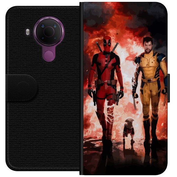 Nokia 5.4 Plånboksfodral Wolverine Deadpool