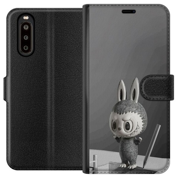 Sony Xperia 10 II Lompakkokotelo Pop Mart MEGA LABUBU LABUBU Sketch 1000%