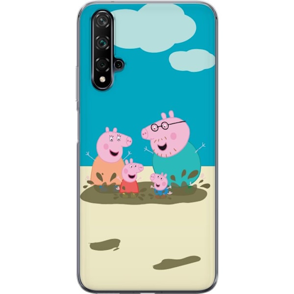 Huawei nova 5T Gjennomsiktig deksel Greta Gris Familien Georg